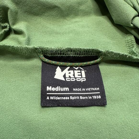 REI Women's Green Two Tone Trailmade Soft Shell Anorak Jacket Size Medium Hooded - Picture 6 of 9